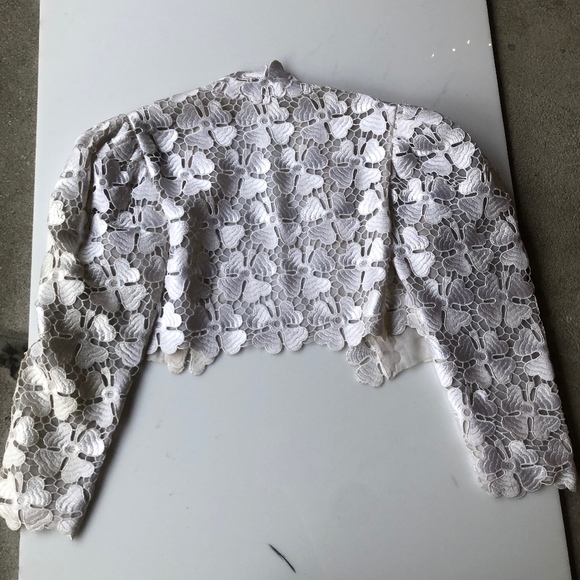 Vintage Four Leaf Clover Bolero Jacket - Picture 4 of 4